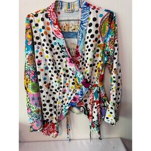 JAMS WORLD HANKY WRAP TOP  ROMANCE ROMA LS large